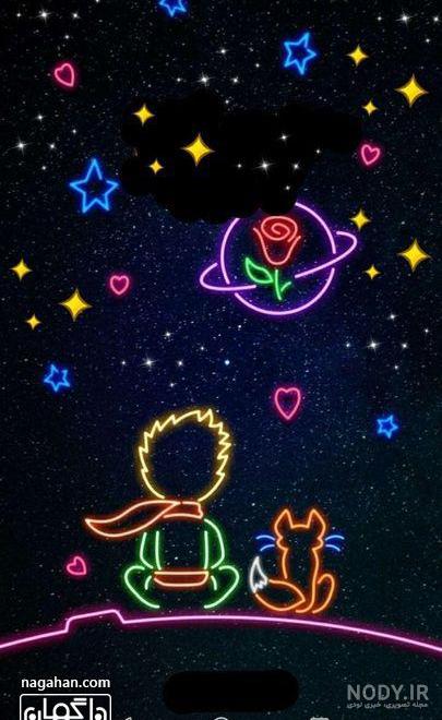 عکس آسمان شب با ماه و ستاره عکس آسمان شب با ماه و ستاره