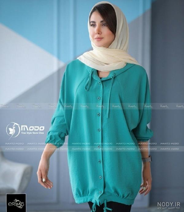 مدل مانتو تابستانی کوتاه جلو باز