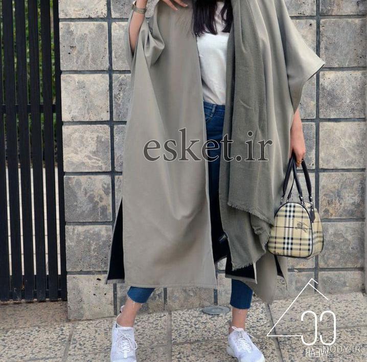 مدل مانتو جدید دخترانه شیک جلو باز