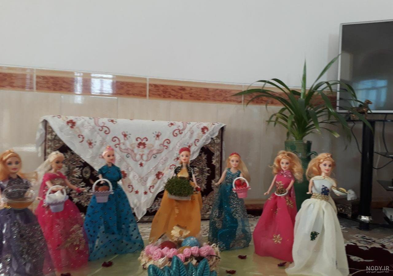 هفت سین عروسکی با خمیر چینی هفت سین عروسکی با خمیر چینی
