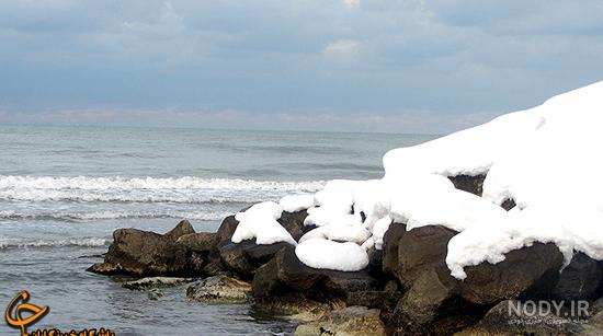 عکس خفن عکس دریا شمال در زمستان