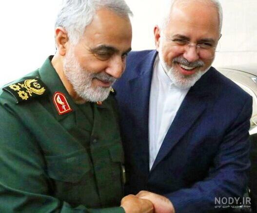 عکس ظریف و سلیمانی