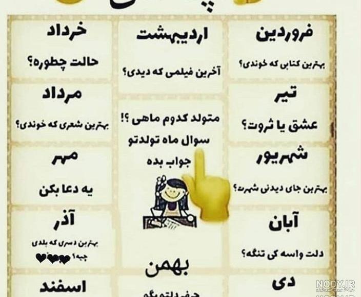 عکس ماه های تولد