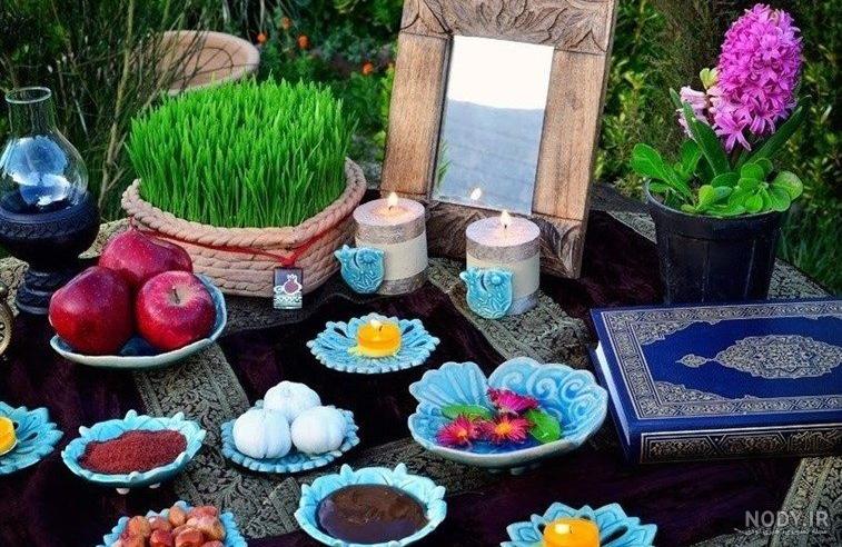 تزیین سفره هفت سین ساده تزیین سفره هفت سین ساده