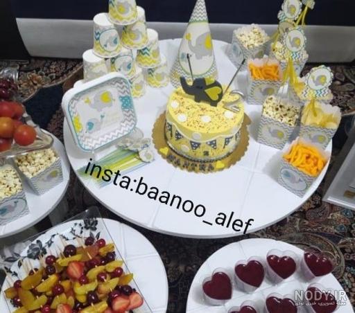 تم تولد فیل کوچولو آبی تم تولد فیل کوچولو آبی