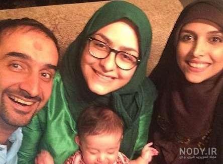 در آغوش گرفتن نیما کرمی و همسرش