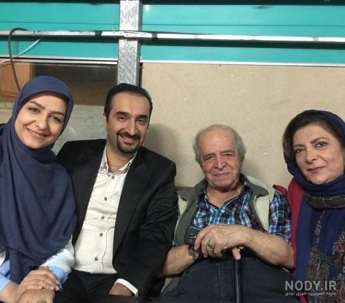 روبوسی نیما کرمی و همسرش
