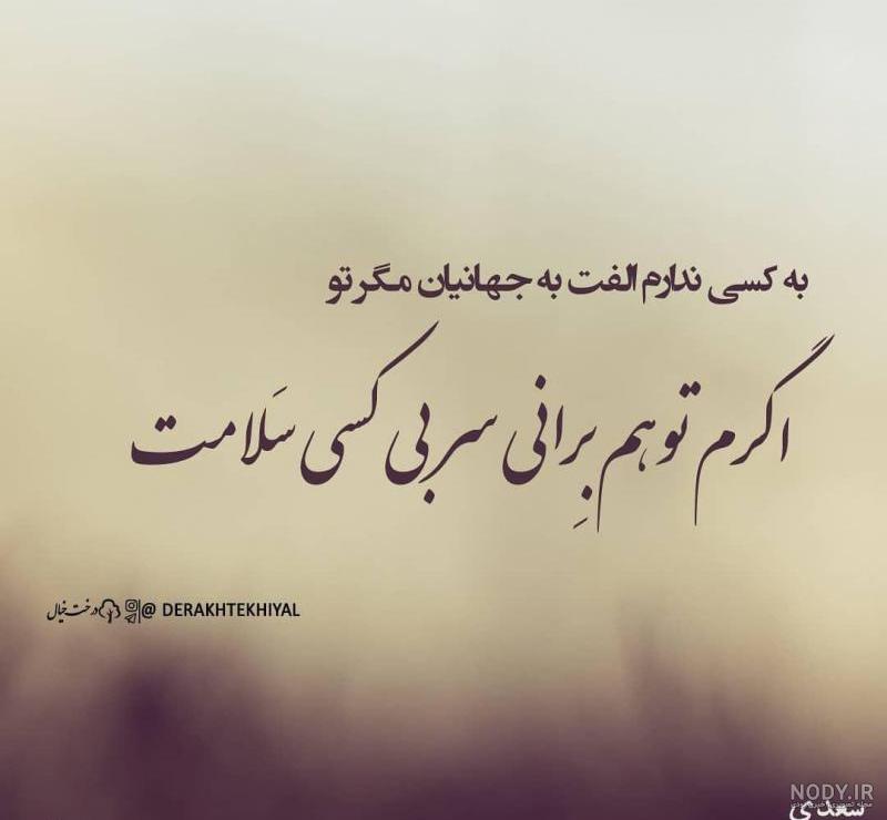 شعر سعدی