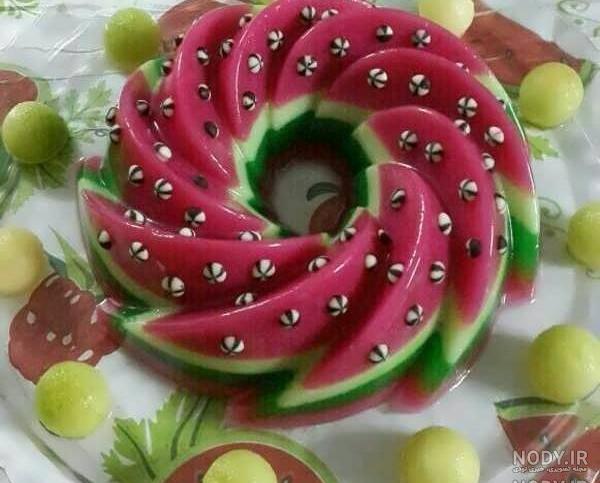 طرز تهیه ژله تزریقی شب یلدا طرز تهیه ژله تزریقی شب یلدا