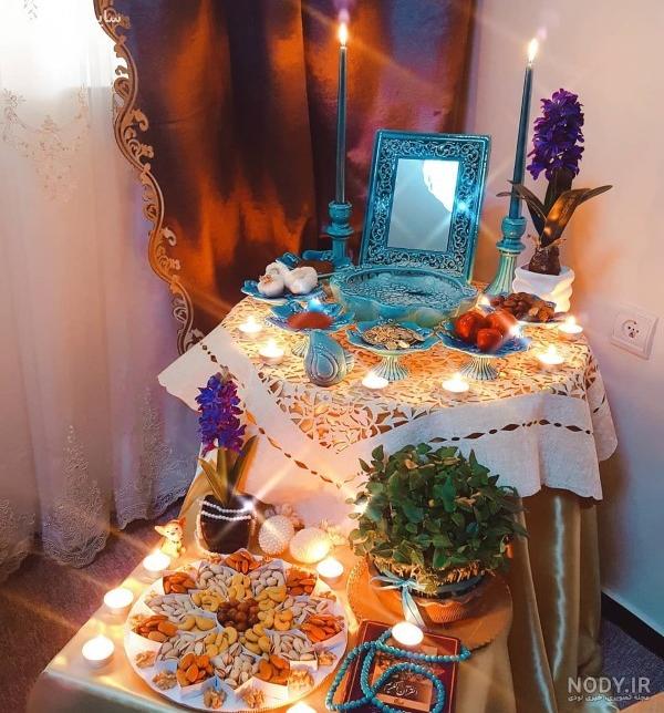 عکس سفره هفت سین ساده و شیک عکس سفره هفت سین ساده و شیک