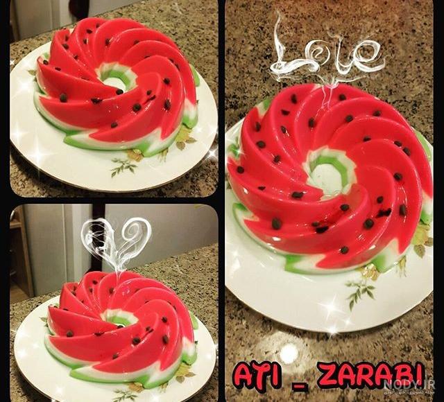 فیلم تزیین ژله برای شب یلدا فیلم تزیین ژله برای شب یلدا