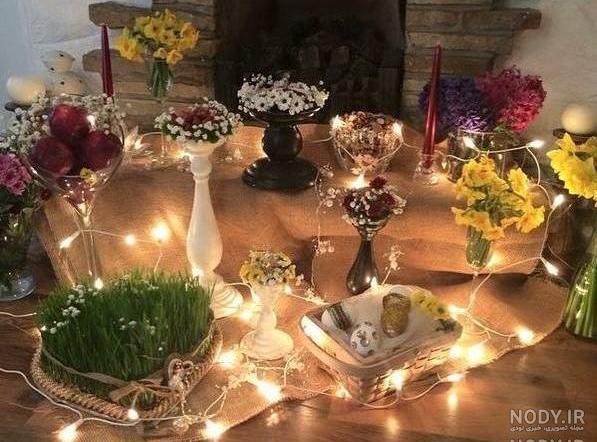 نقاشی سفره هفت سین با خانواده