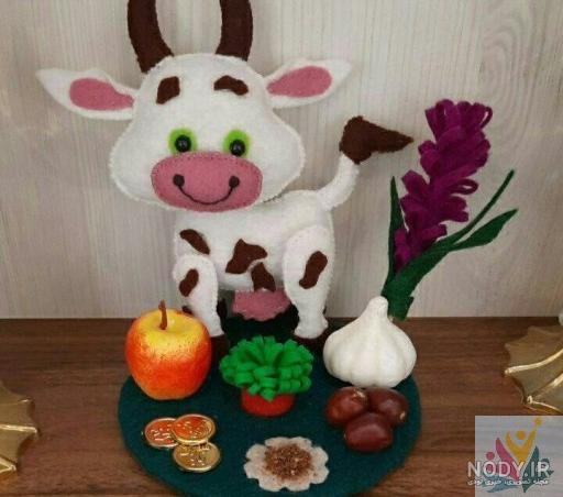 نقاشی گاو برای هفت سین نقاشی گاو برای هفت سین