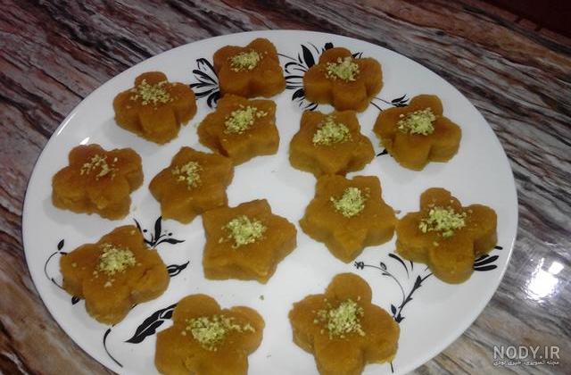 عکس حلوای قالب زده