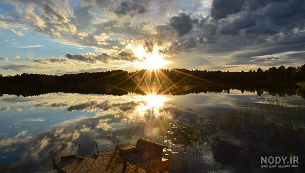 عکس طلوع خورشید صبح