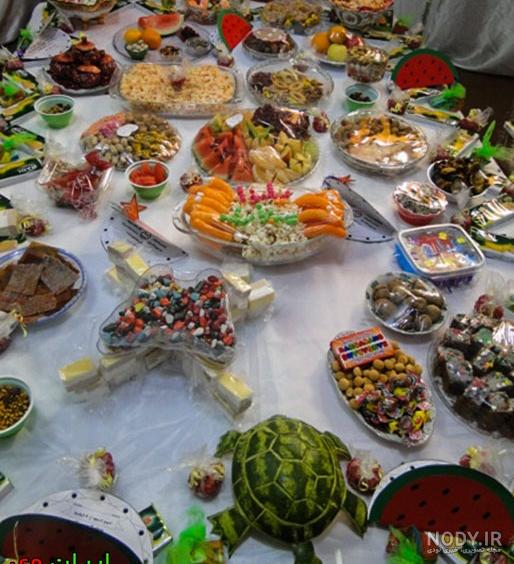 سفره شب یلدا شیک سفره شب یلدا شیک