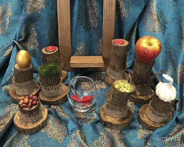 عکس هفت سین با سیخ چوبی عکس هفت سین با سیخ چوبی
