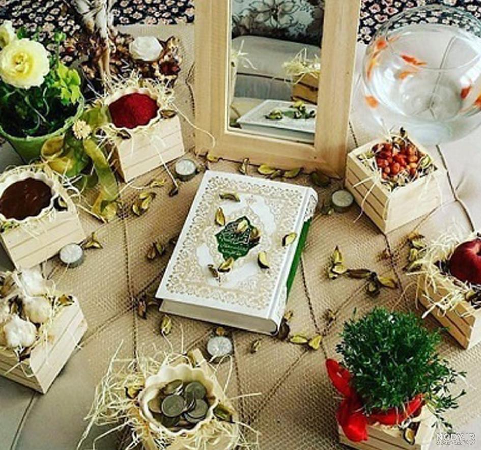 عکس هفت سین با چوب بستنی عکس هفت سین با چوب بستنی