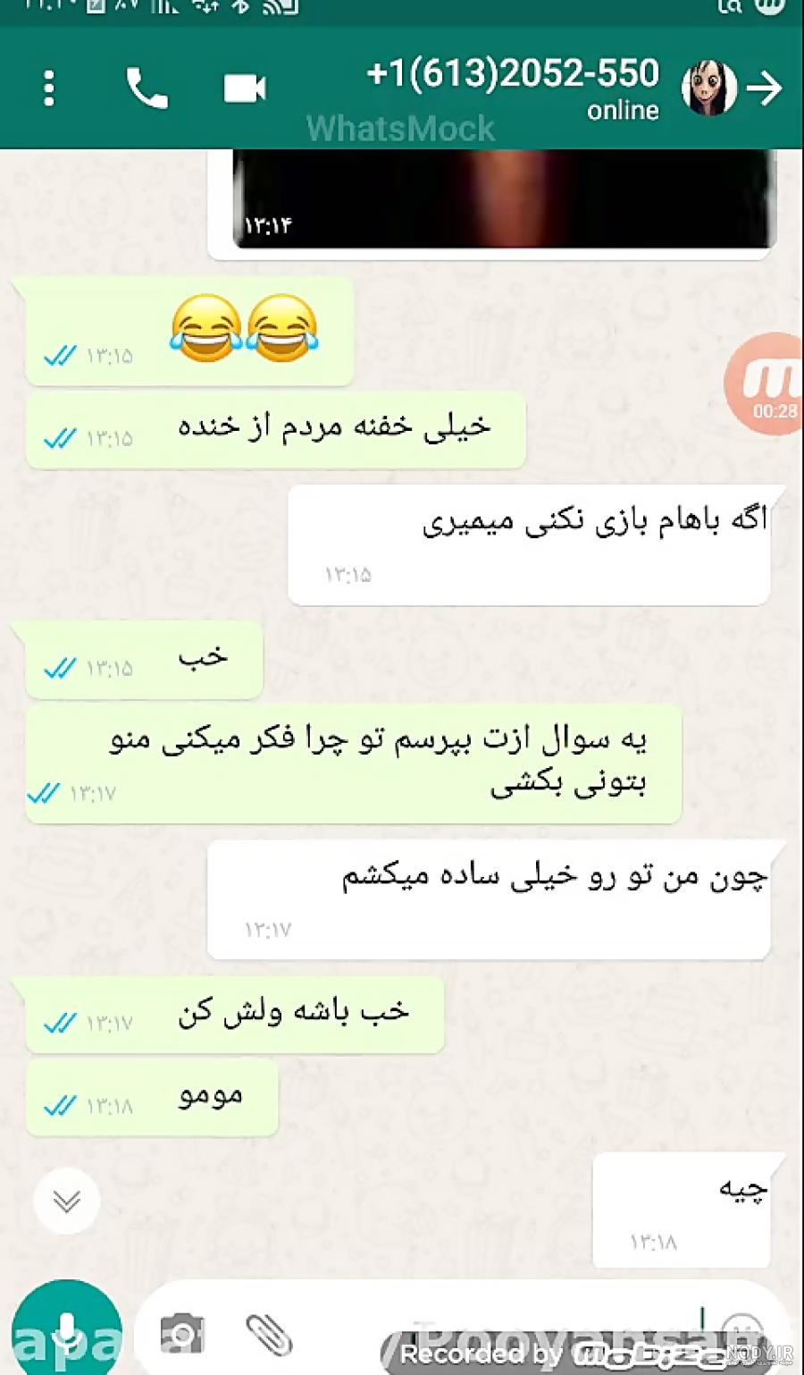 عکس پیام مومو به فارسی عکس پیام مومو به فارسی