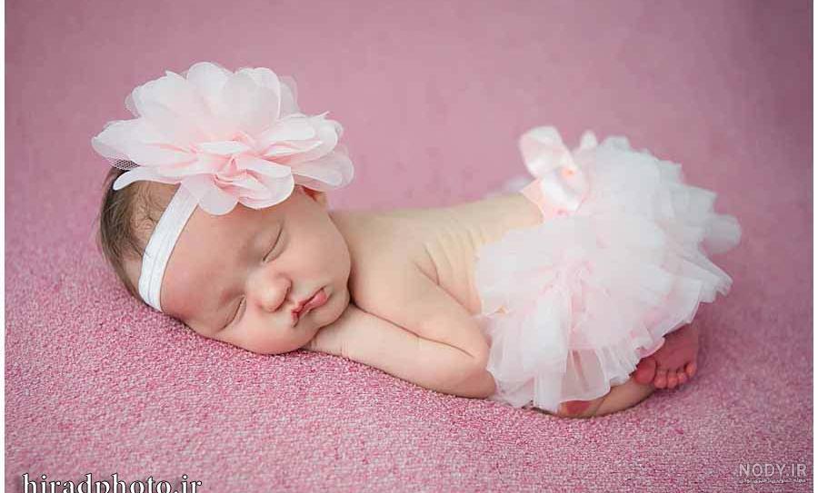 عکس نوزاد تازه متولد شده دختر زیبا