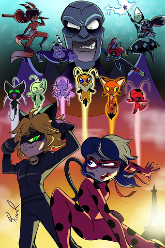 نقاشی دختر کفشدوزکی و تیکی نقاشی دختر کفشدوزکی و تیکی