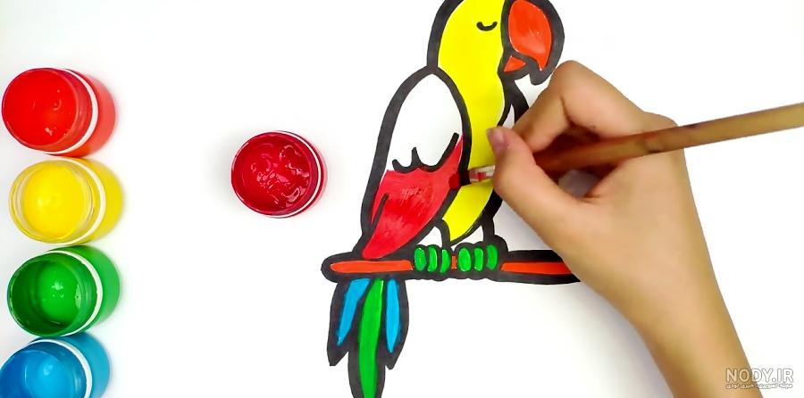 عکس طوطی نقاشی عکس طوطی نقاشی