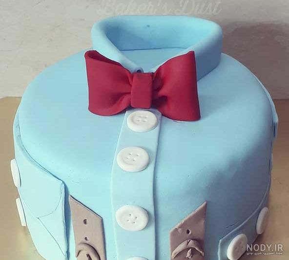 عکس کیک تولد پسرانه ساده و شیک