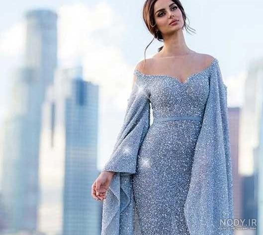 لباس مجلسی یقه اسکی