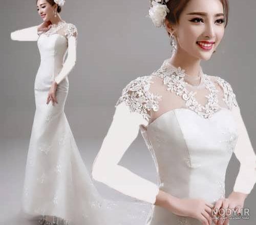 لباس مجلسی یقه ایستاده کوتاه