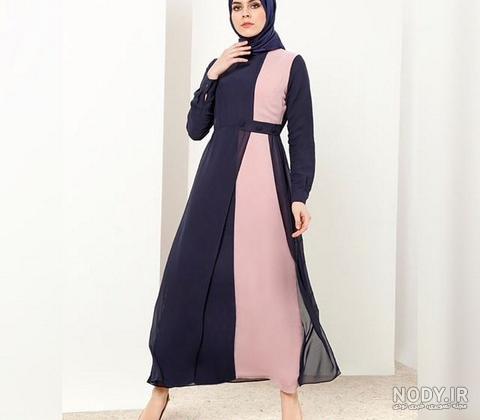 مانتو با حجاب دخترانه شیک