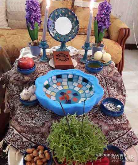 عکس سفره هفت سین ساده 1400 عکس سفره هفت سین ساده 1400