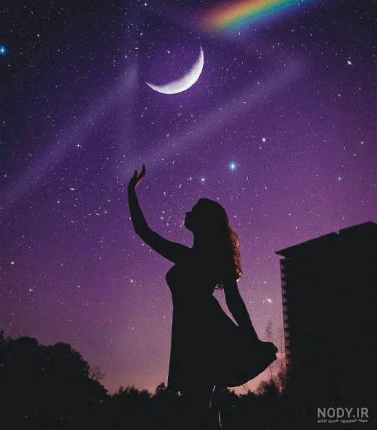 عکس ماه نقاشی