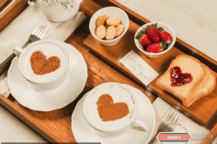 میز صبحانه دونفره عاشقانه میز صبحانه دونفره عاشقانه