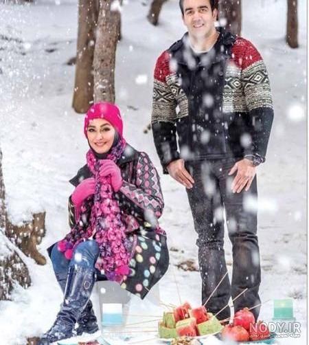 ژست عکس با درخت انار