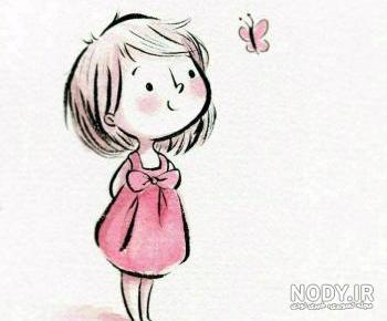 عکس دخترونه نقاشی شده جدید