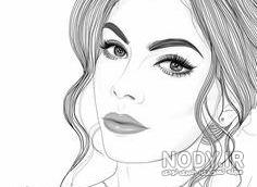 عکس نقاشی دختر ساده