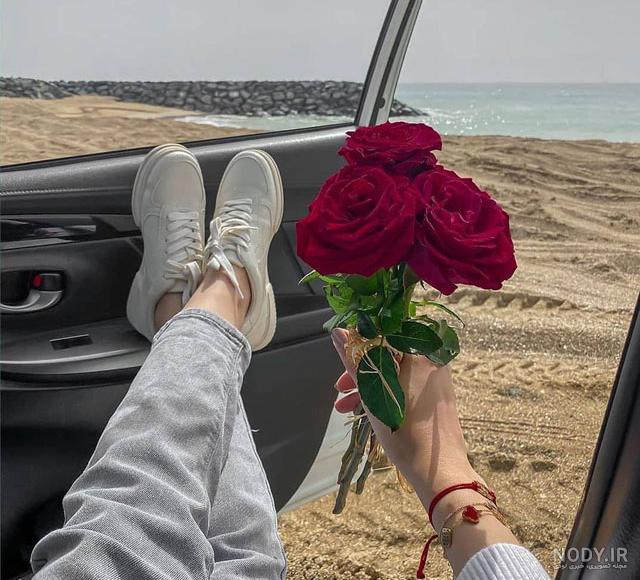 عکس دونفره داخل ماشین