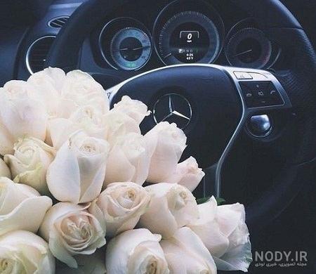 عکس دونفره داخل ماشین