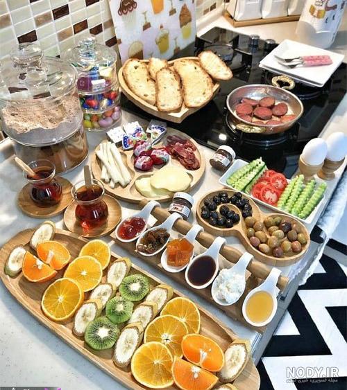 سفره صبحانه سنتی ایرانی سفره صبحانه سنتی ایرانی