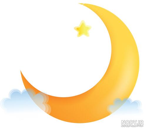 عکس آسمان شب با ماه و ستاره عکس آسمان شب با ماه و ستاره