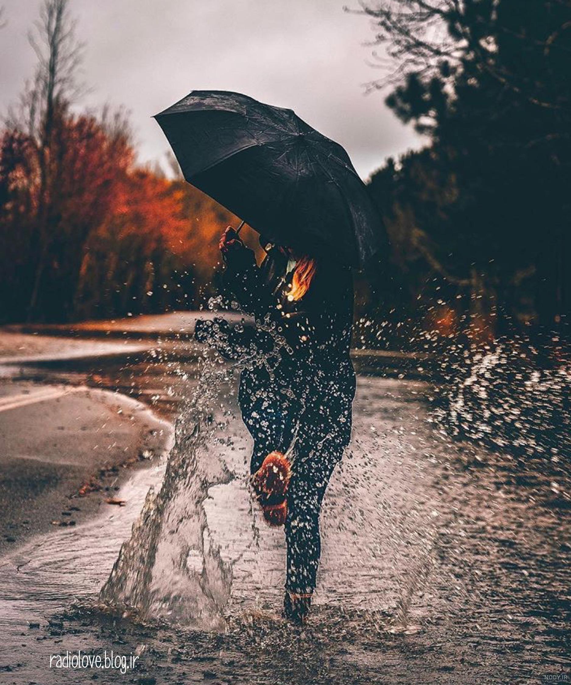 عکس باران در شب عکس باران در شب