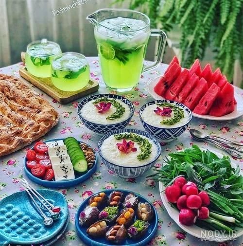 عکس صبحانه سالم ساده عکس صبحانه سالم ساده