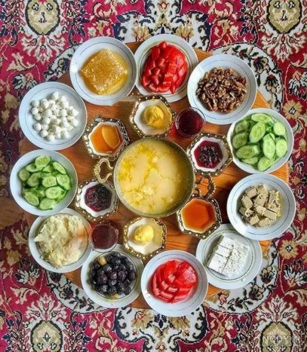 عکس صبحانه لاکچری عکس صبحانه لاکچری