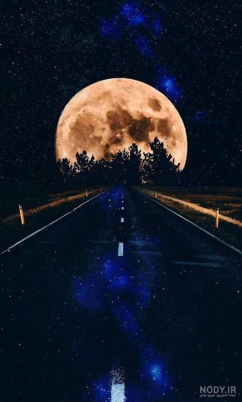عکس ماه و دریا عکس ماه و دریا
