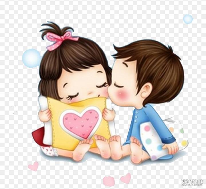 عکسهای کارتونی عاشقانه دونفره