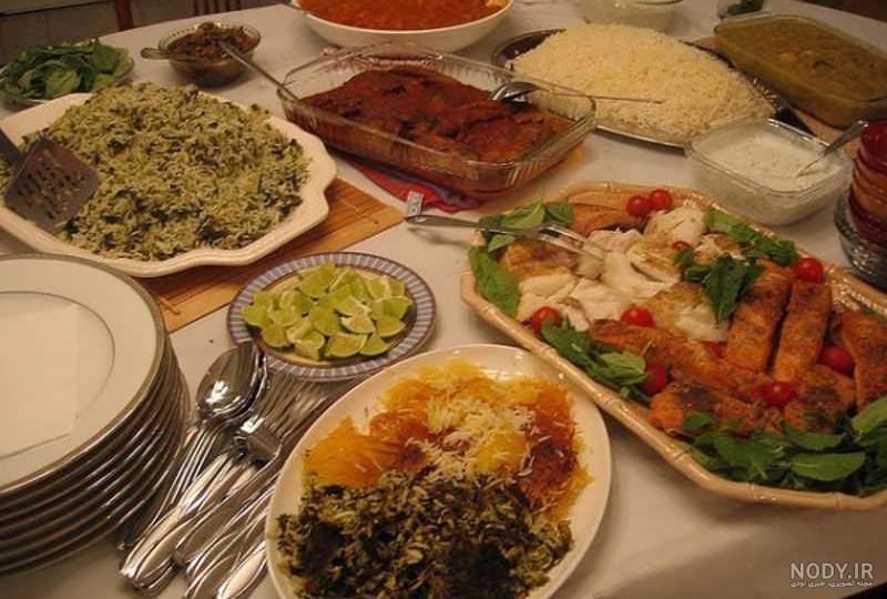 تزیین سفره شام مهمانی تزیین سفره شام مهمانی