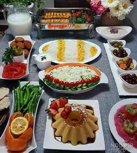 تزیین غذا و سفره آرایی تزیین غذا و سفره آرایی