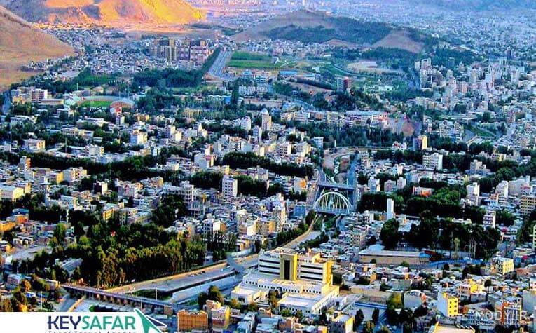 تصویر هوایی شهر خرم آباد