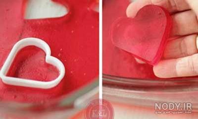ژله انار قلبی ژله انار قلبی