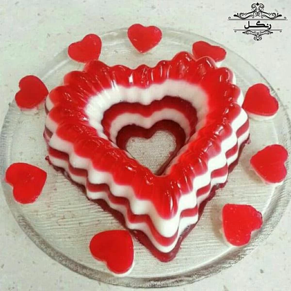 ژله قلب شیشه ای ژله قلب شیشه ای